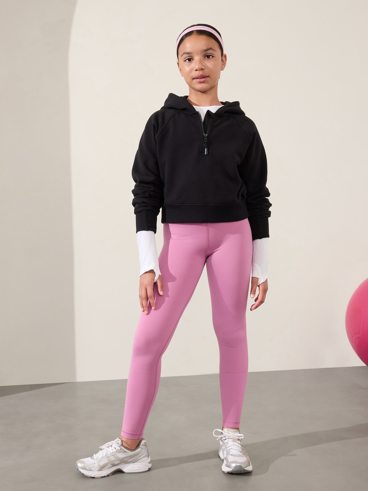 Legging à taille haute Chit Chat Athleta Girl - Rose