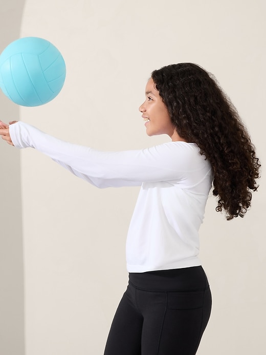 Image number 3 showing, Athleta Girl Power Up Sport Length Top