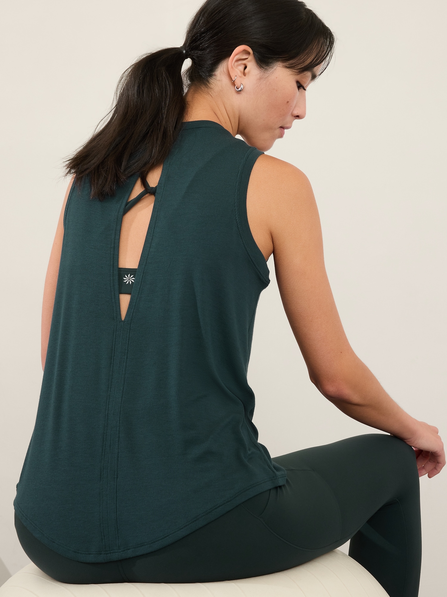 With Ease Open Back Rib Tank