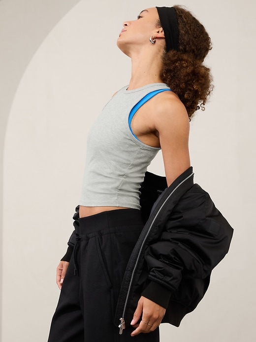 Image number 4 showing, Signature Rib Crop Tank