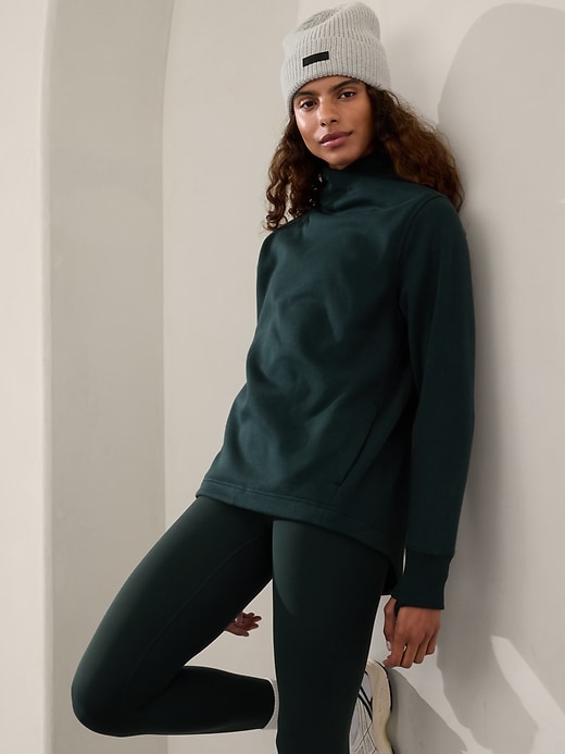 Image number 1 showing, Cozy Karma Twist Neck Sweatshirt