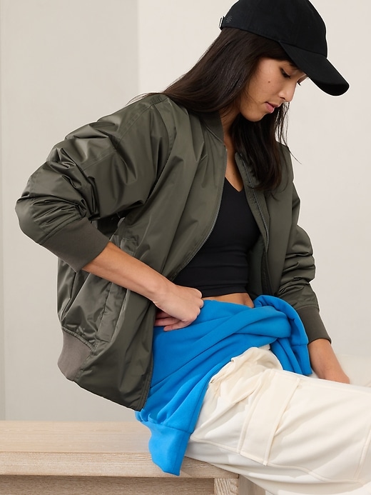 Image number 3 showing, Sateen Bomber