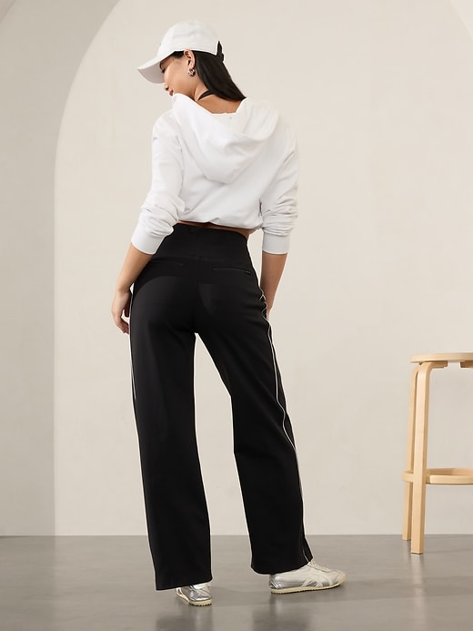 Image number 3 showing, Venice High Rise Track Stripe Wide Leg Pant