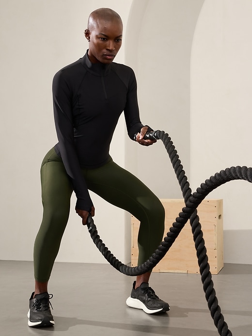 L'image numéro 7 présente Legging 7/8 à taille haute et poches dissimulées Interval