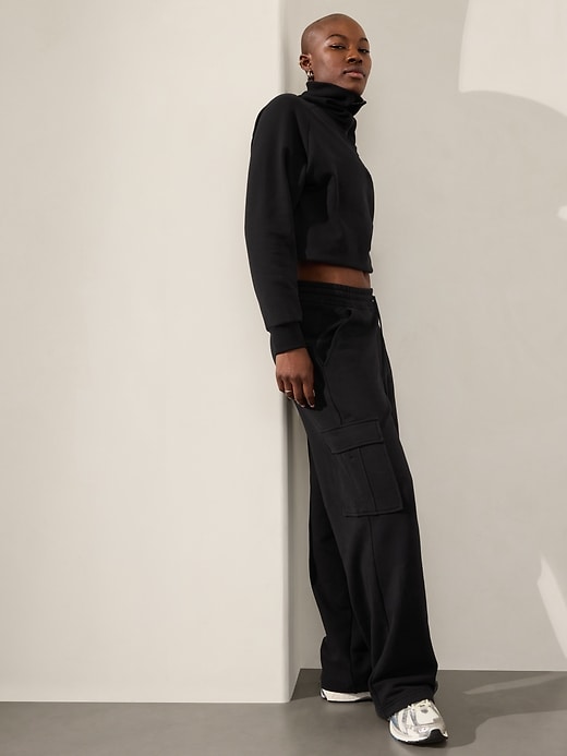 Image number 3 showing, Easy Fleece Mid Rise Cargo Pant