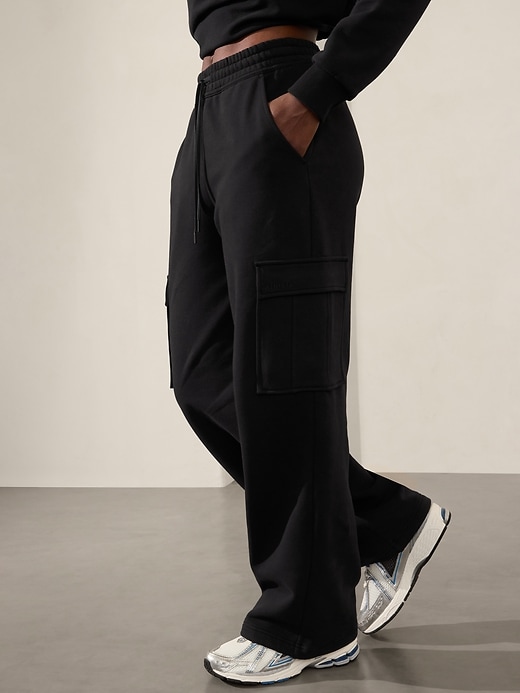 Image number 5 showing, Easy Fleece Mid Rise Cargo Pant