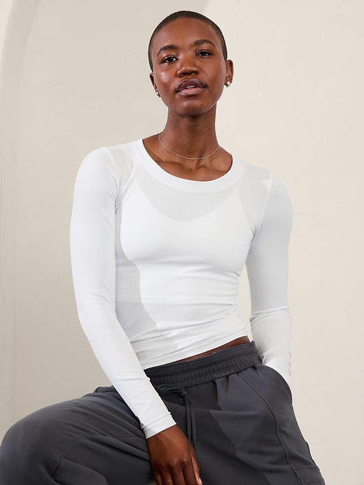 Image number 1 showing, Renew Seamless Crewneck Top