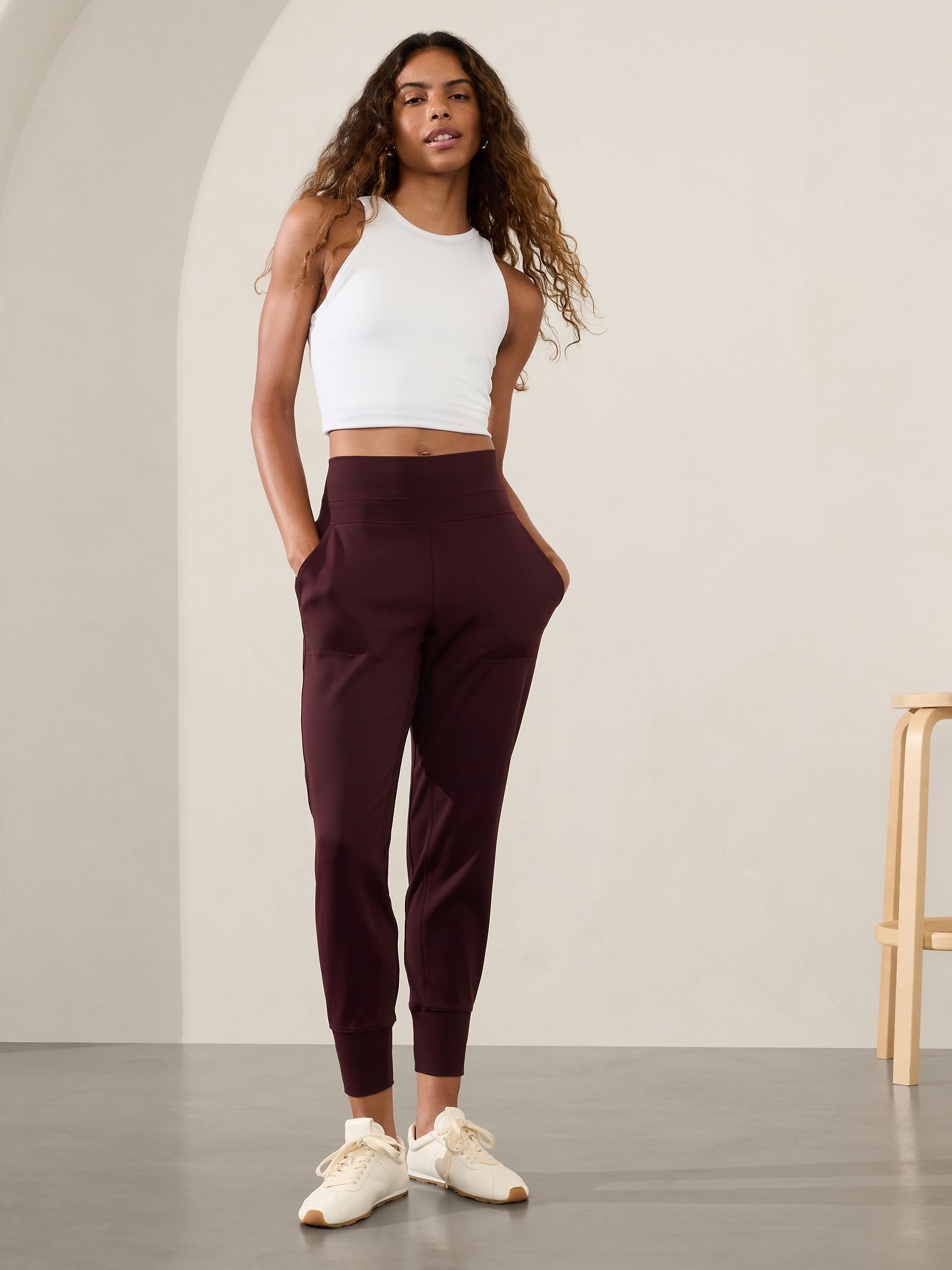 Venice High Rise Jogger - Purple