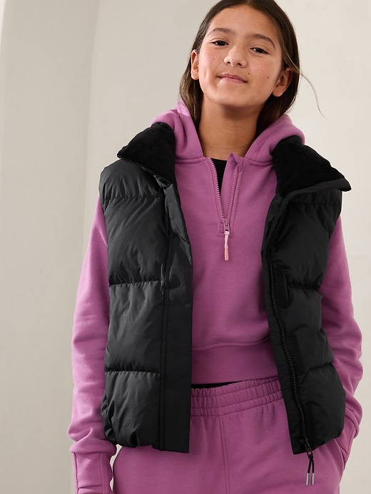 View large product image 1 of 3. Athleta Girl Cloud Nine Down Vest