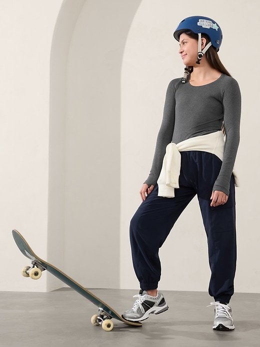 Image number 2 showing, Athleta Girl Easy Rib Top