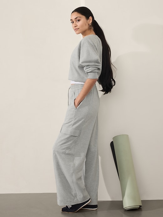 Image number 5 showing, Retroterry High Rise Wide Leg Cargo Pant