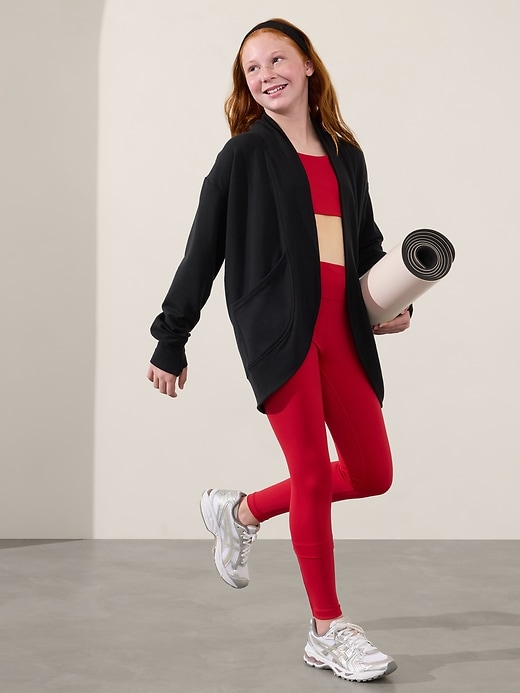 Image number 1 showing, Athleta Girl Wrap 'n Roll Cardigan