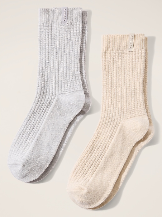 Voir une image plus grande du produit 1 de 2. Chaussettes gaufrées Daydream (paquet de 2 paires)