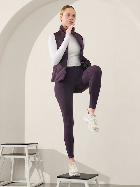 Altitude Fleece Lined Stash High Rise Legging - Iris