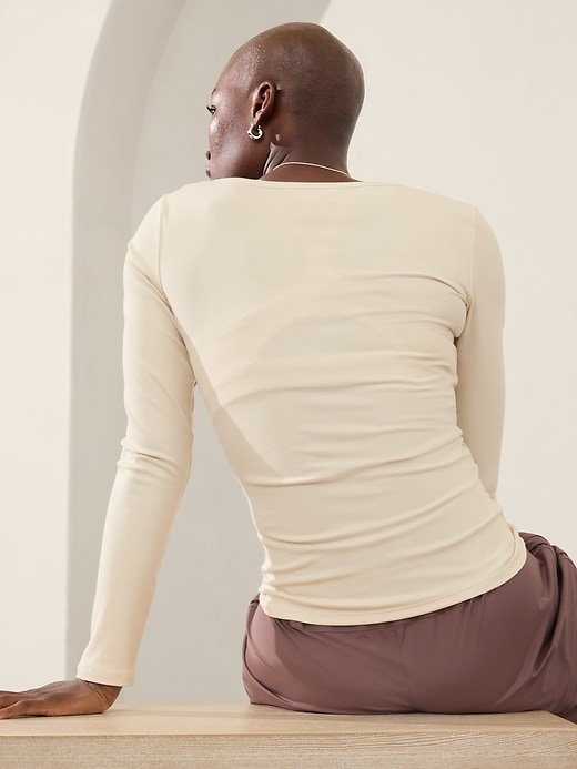 Image number 2 showing, Signature Rib Henley Top