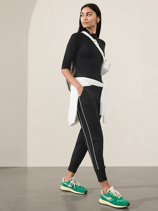 View large product image 1 of 3. Venice High Rise Track Stripe Jogger