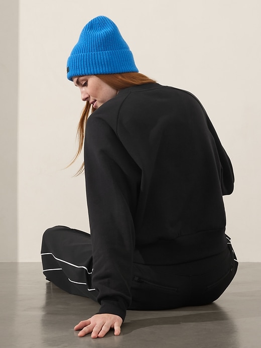 Image number 2 showing, Athleta Embroidered Crew Sweatshirt