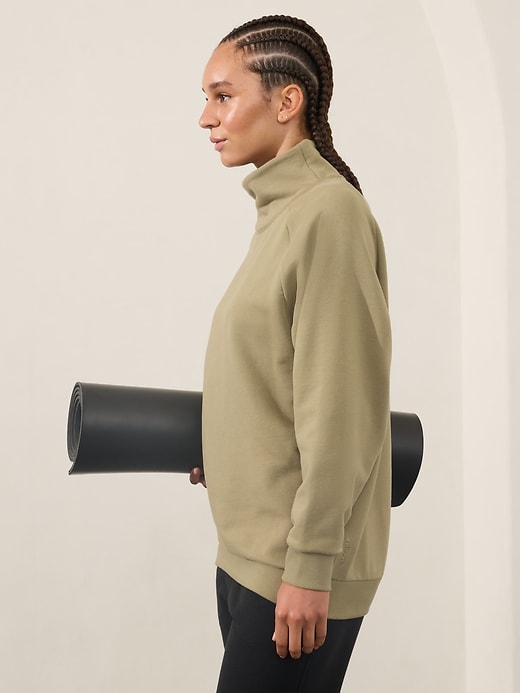 Image number 3 showing, Forever Fleece Mockneck Sweatshirt