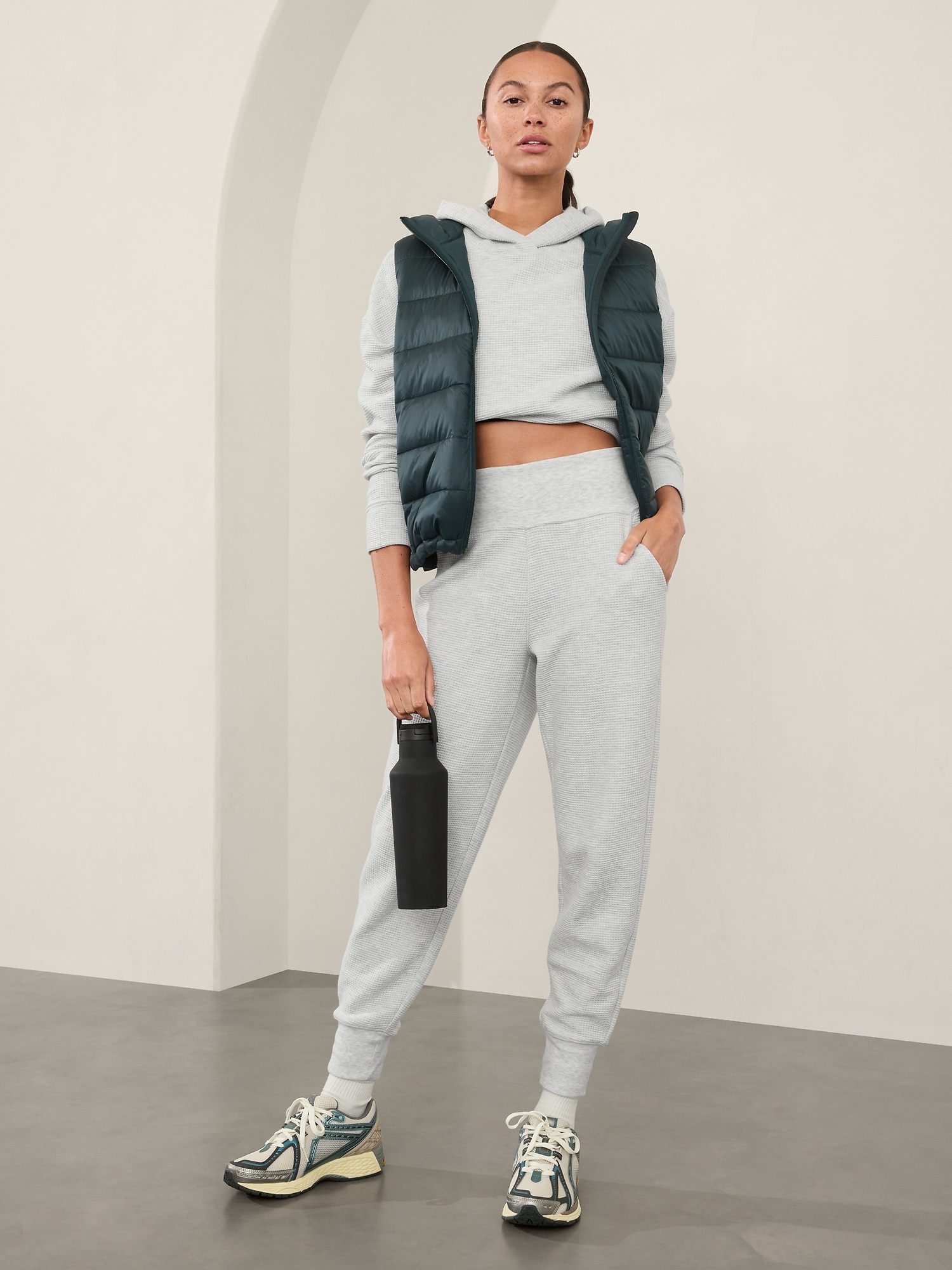 Grey joggers petite online