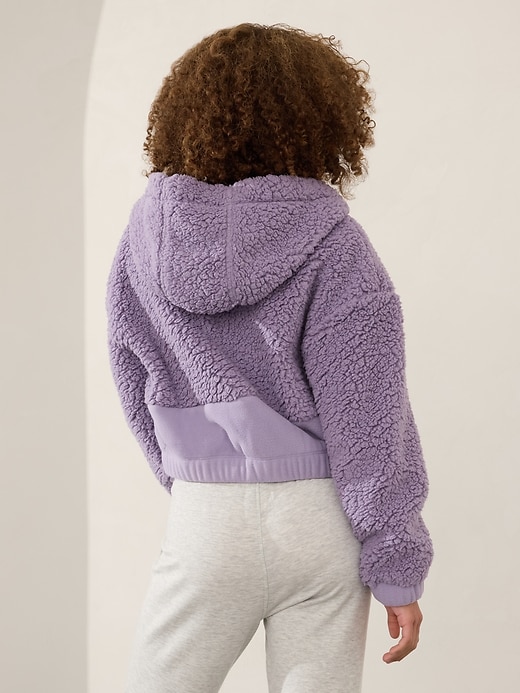 L'image numéro 3 présente Veste à capuchon en molleton Cloud Athleta Girl