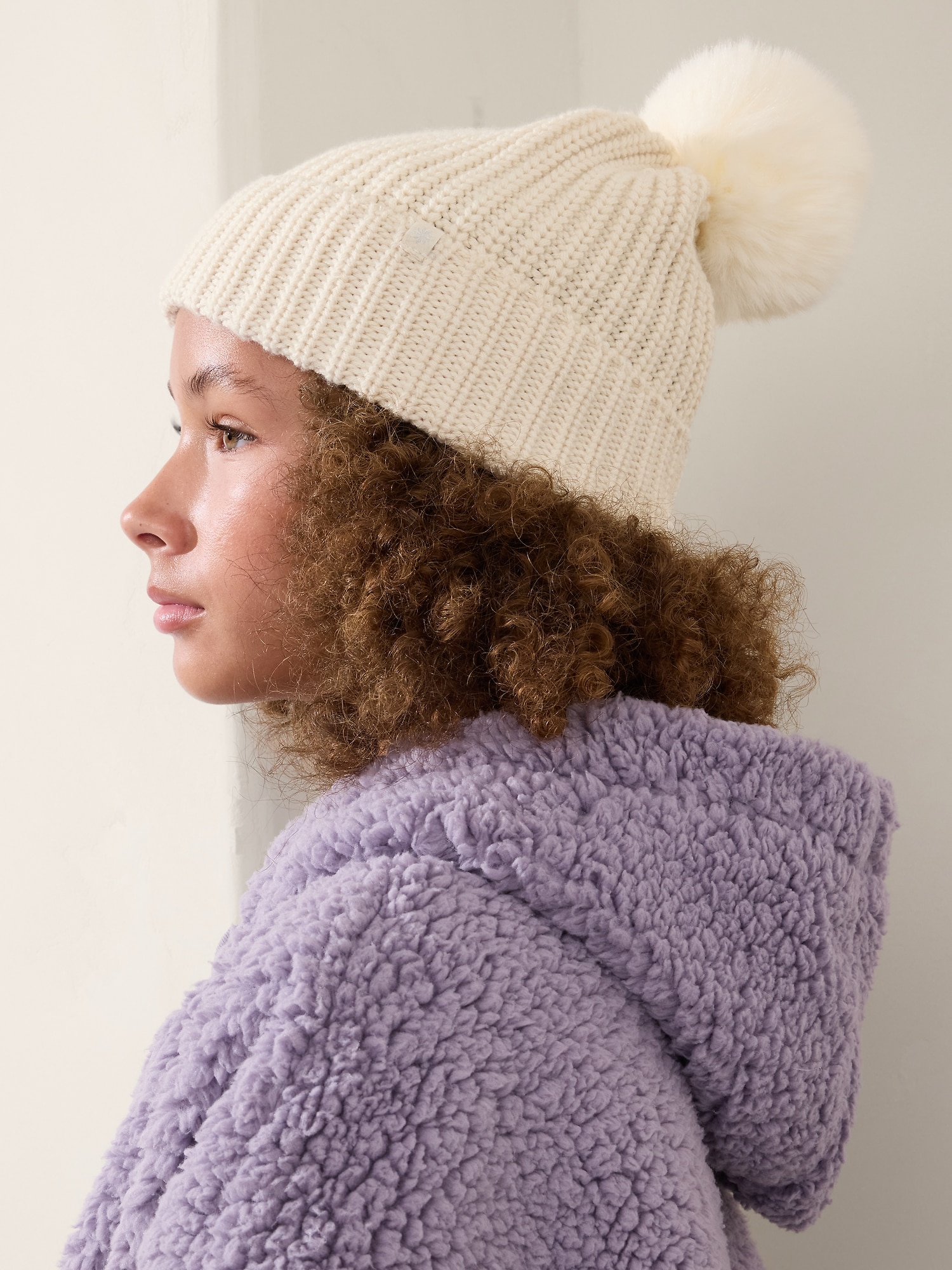 Athleta Girl Chill Out Pom Beanie