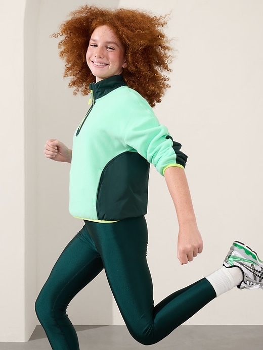 L'image numéro 3 présente Haut à demi-glissière en micromolleton Athleta Girl