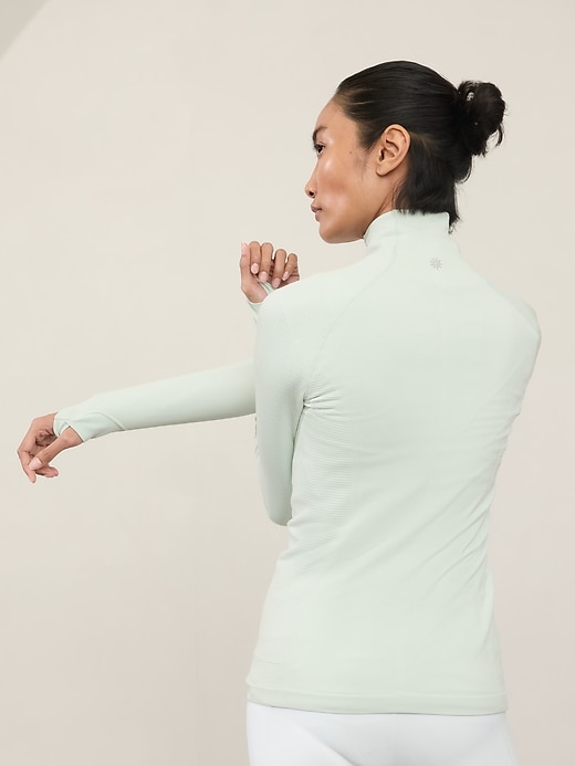 Image number 3 showing, Flurry Half Zip Mock Neck Top