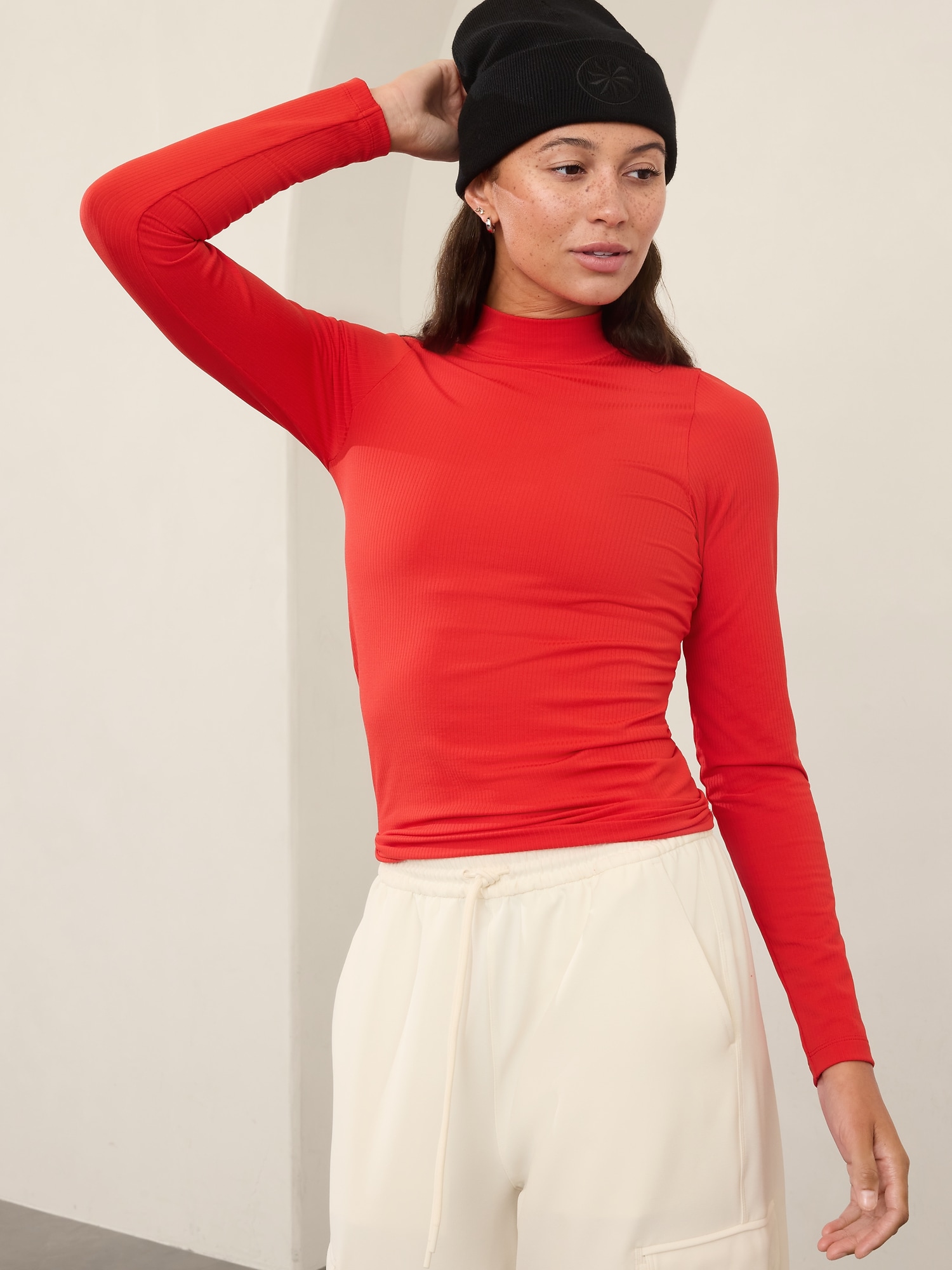 Renew Seamless Mock Neck Top