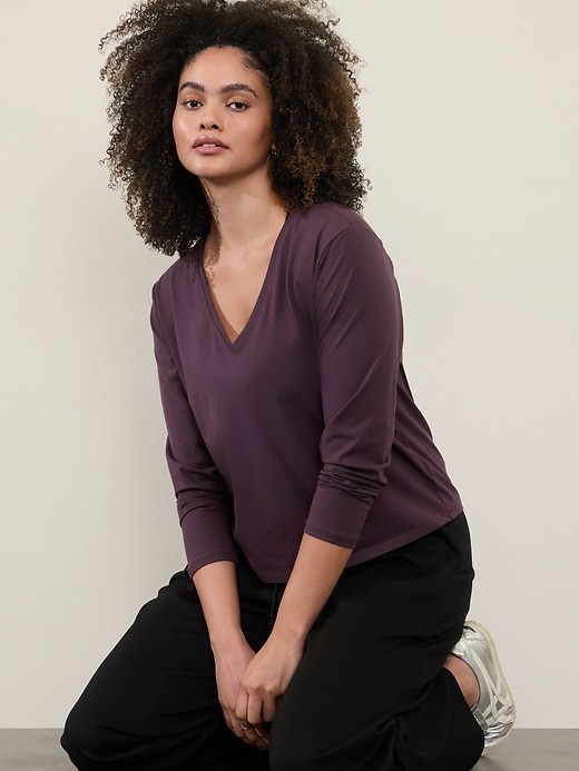 Image number 1 showing, Essential V-Neck Top