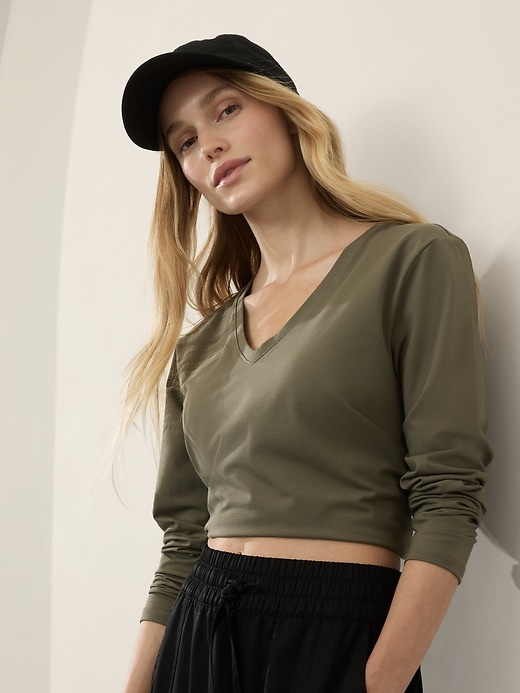 Image number 1 showing, Essential V-Neck Top