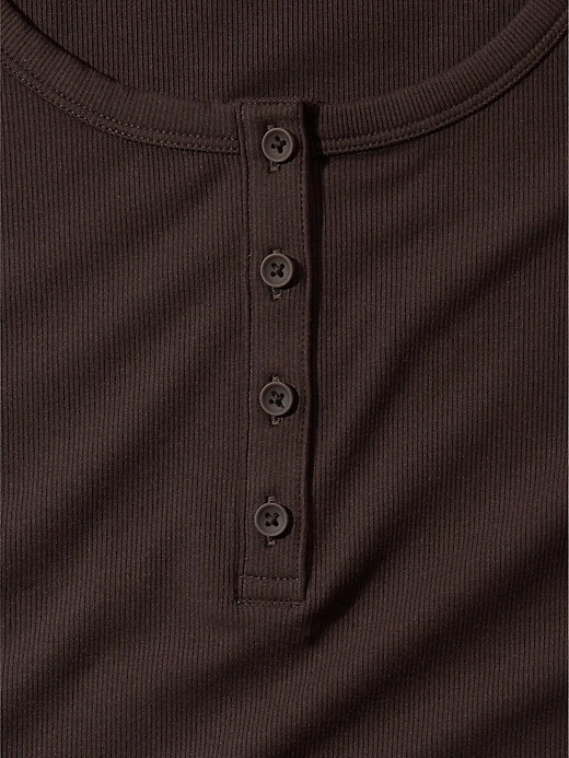 Image number 6 showing, Signature Rib Henley Top