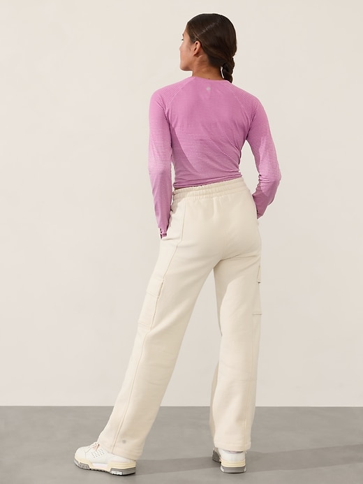 Image number 3 showing, Athleta Girl All Day Cargo Straight Leg Pant