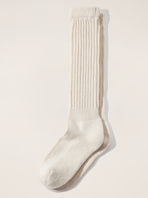 View large product image 2 of 3. Cloud Scrunch Sock