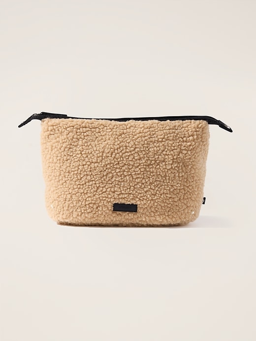 View large product image 1 of 3. All About Shearling Large Cosmetic Pouch