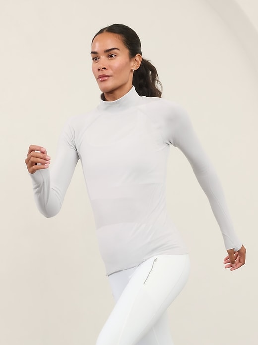 Image number 2 showing, Momentum Seamless Mock Neck Top