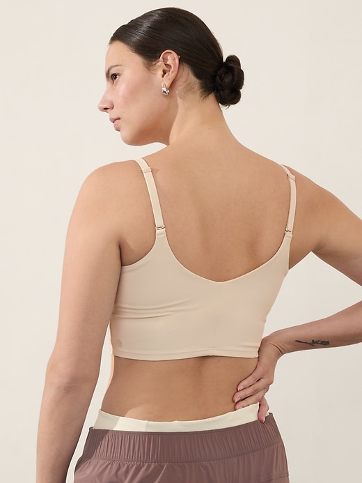 Image number 6 showing, Elation V-Neck Longline Sports Bra A-C