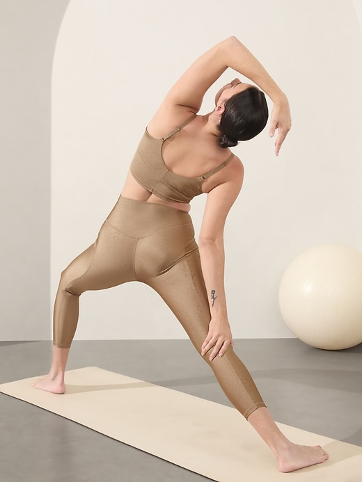 Image number 7 showing, Salutation Stash High Rise Shine Embossed 7/8 Legging