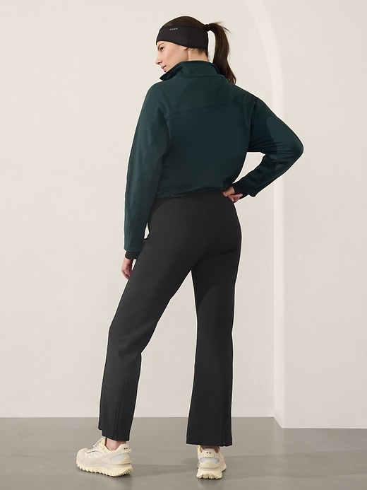 L'image numéro 8 présente Pantalon semi-évasé à taille haute Glacier