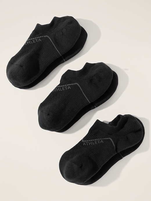 View large product image 2 of 3. Athleta Everyday No Show Sock 3-Pack