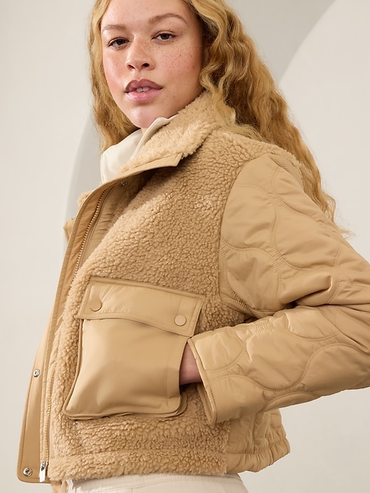 Image number 7 showing, Fleece Hybrid Jacket