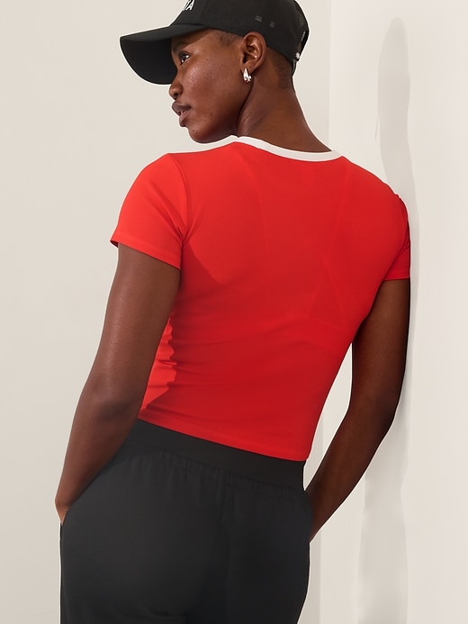 Image number 2 showing, Signature Rib Crop Tee