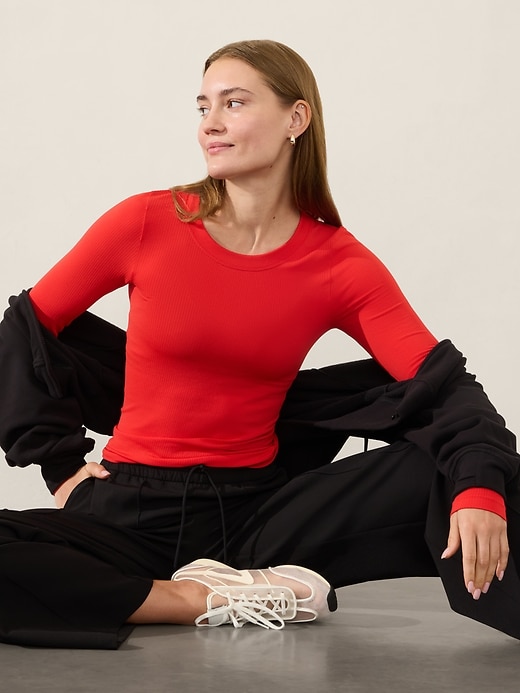 Image number 1 showing, Renew Seamless Crewneck Top