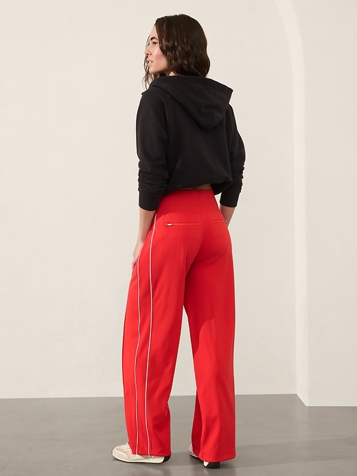 Image number 3 showing, Venice High Rise Track Stripe Wide Leg Pant