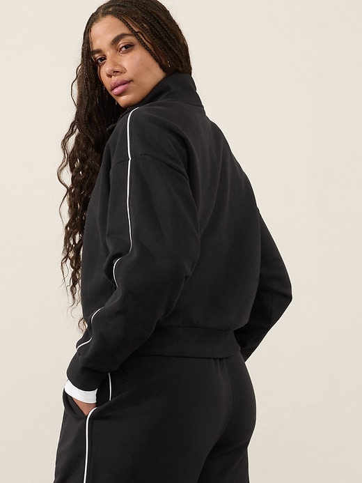 Image number 3 showing, Forever Fleece 1/2 Zip High Hip Piping Sweatshirt