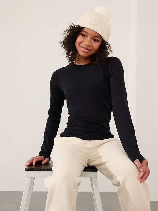 Image number 1 showing, Athleta Girl Power Up Seamless Regular Length Top