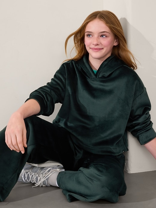 Image number 1 showing, Athleta Girl Cozy Rib Hoodie