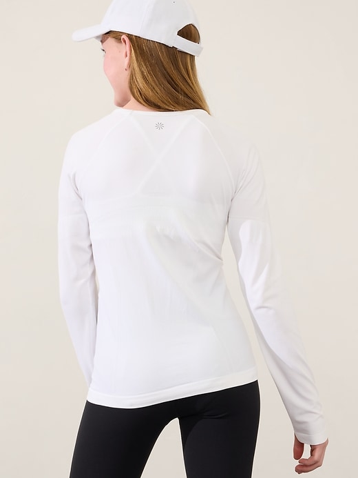 Image number 3 showing, Athleta Girl Power Up Seamless Regular Length Top