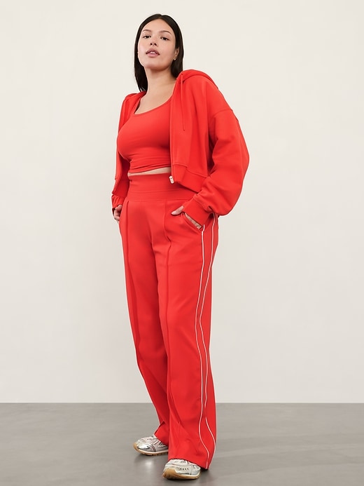 Image number 5 showing, Venice High Rise Track Stripe Wide Leg Pant