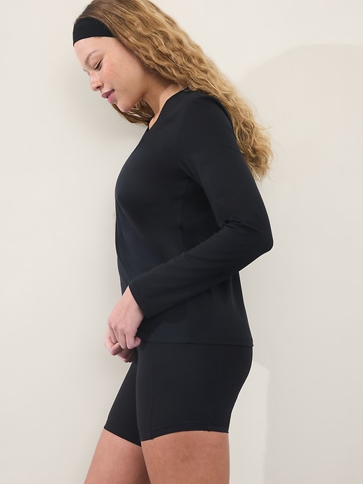 Image number 3 showing, Essential Long V-Neck Top