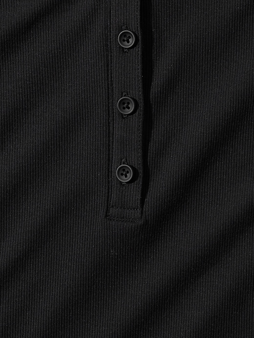 Image number 2 showing, Signature Rib Henley Top